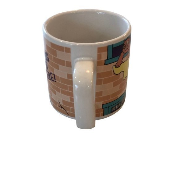 Vintage 1990s Russ Berrie Hang In There Cat Mug /‎ Cup - Picture 4 of 6